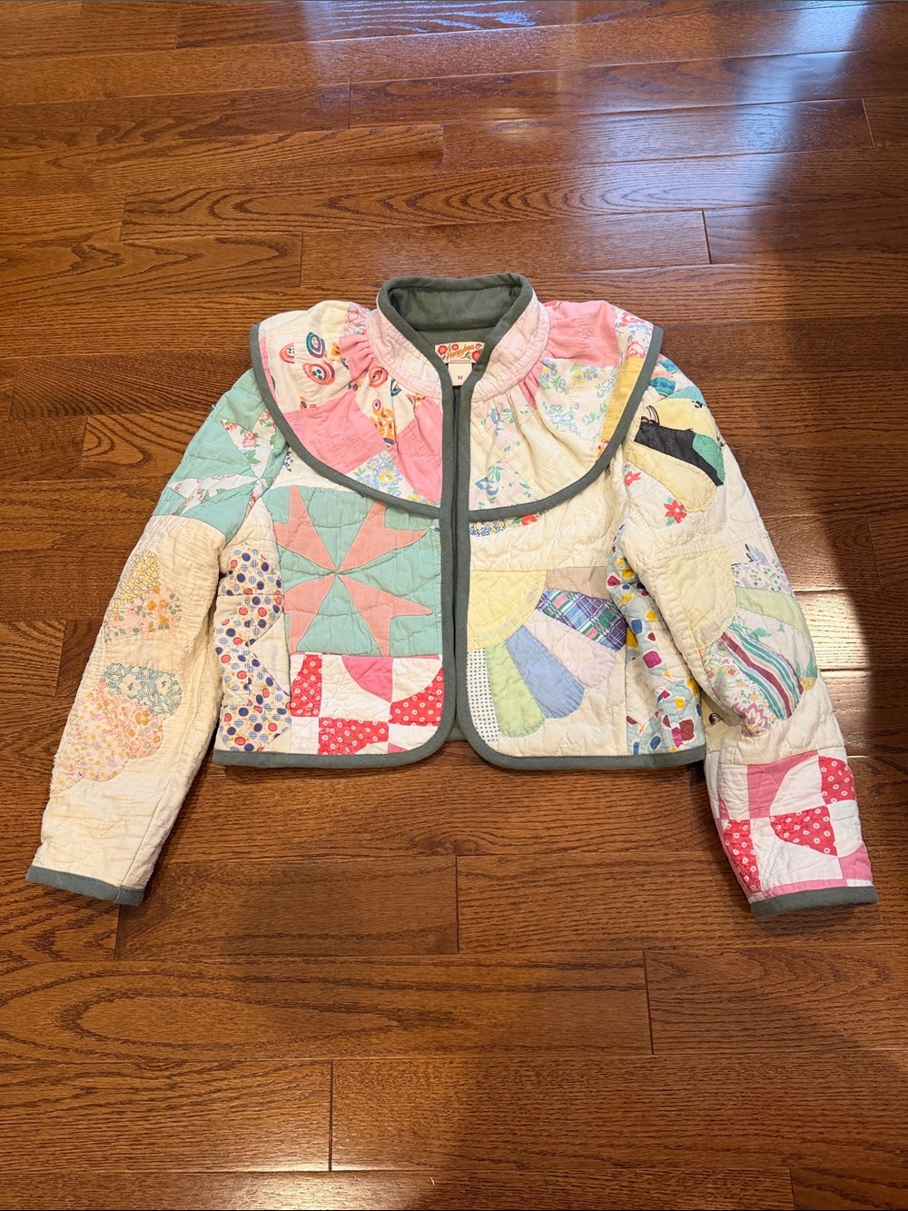 Honeybea Patchwork Quilted Jacket - Pink Multi